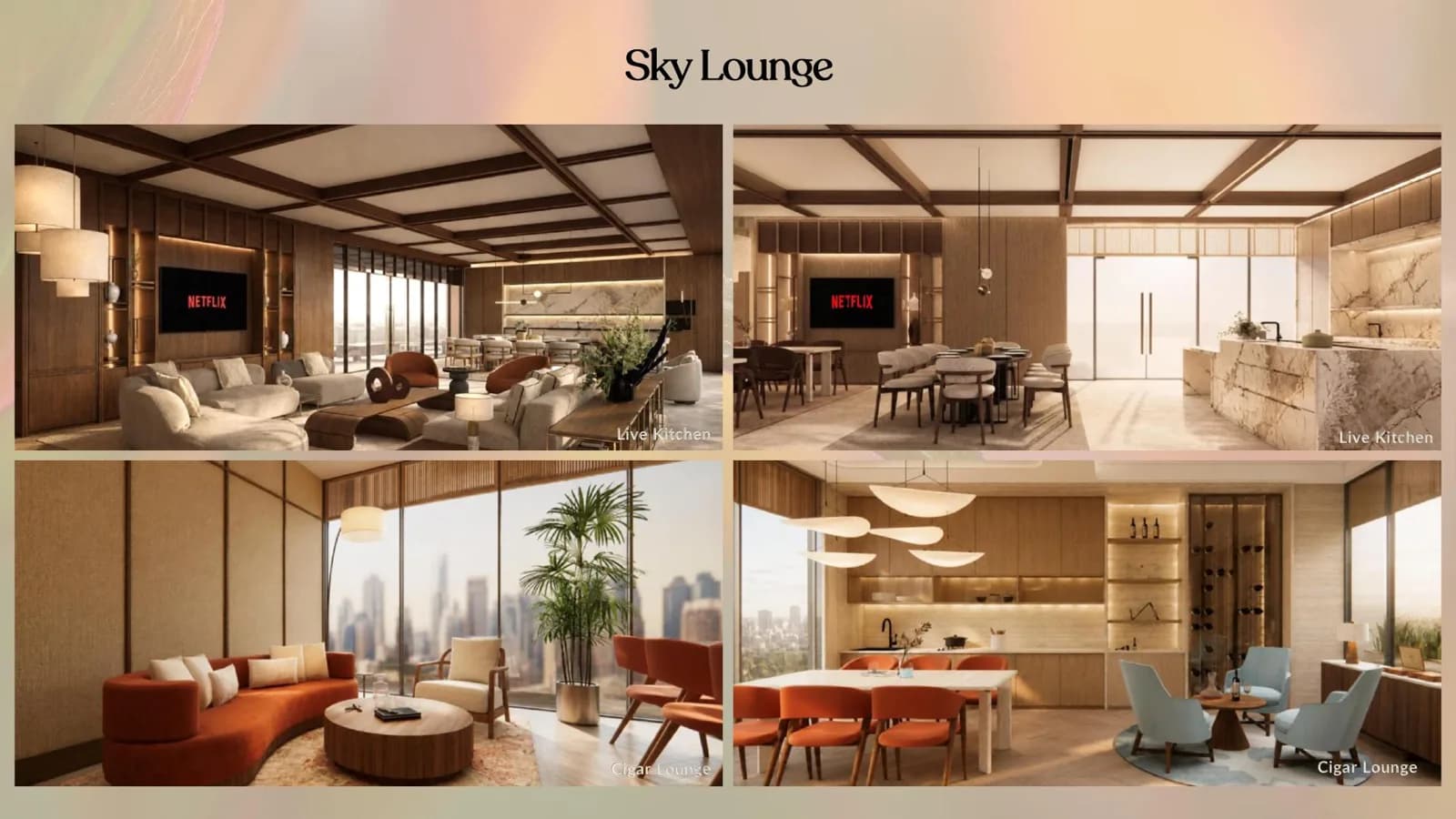 Amora Residence B 塔 44 楼 Sky Lounge 与开放式厨房