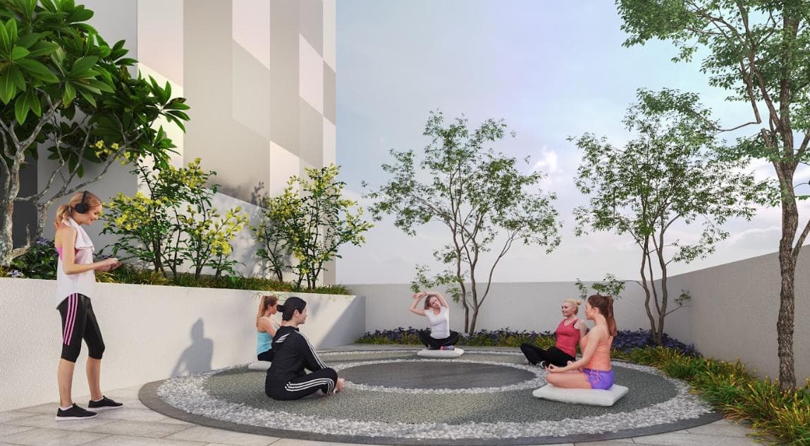 Sky deck yoga and meditation area at KSL Residences 3