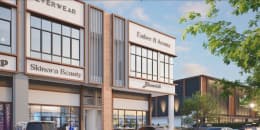 Riverpoint Retail Shop shopfront street view render, Iskandar Puteri Johor Bahru