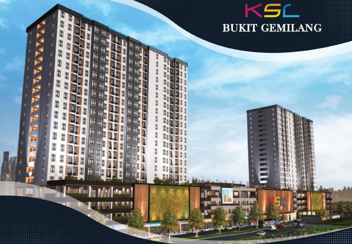 KSL Bukit Gemilang exterior facade rendering, Skudai Johor Bahru