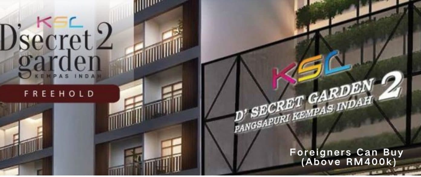 KSL D'Secret Garden 2 freehold serviced apartment building exterior, Kempas Indah Johor Bahru