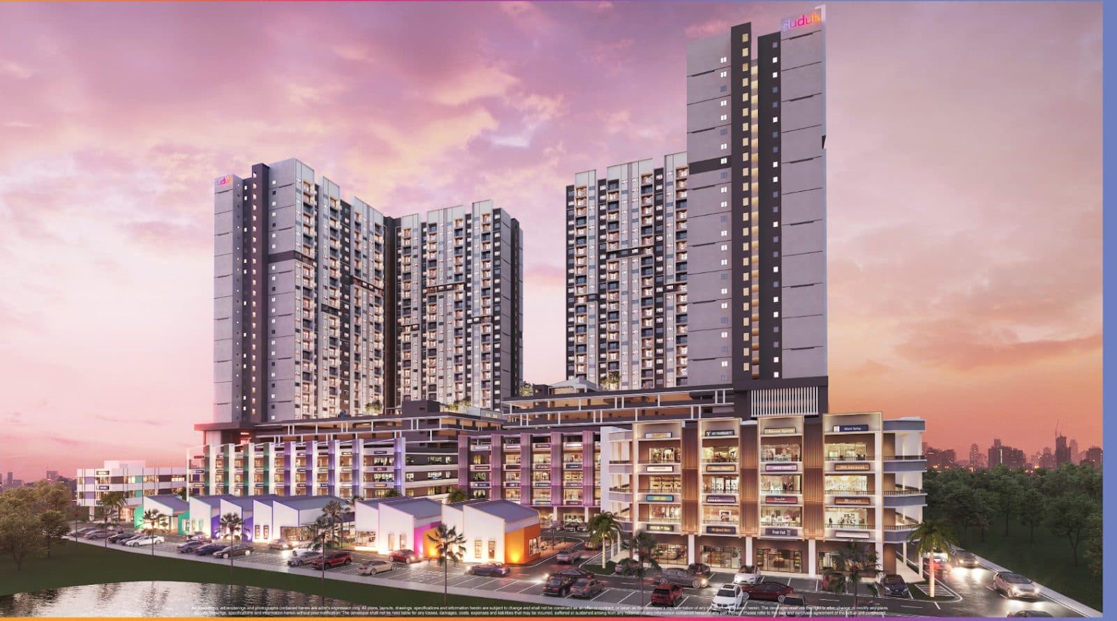 ECO Santai 3 at ECO Spring exterior facade artist impression, Mount Austin Johor Bahru by EcoWorld