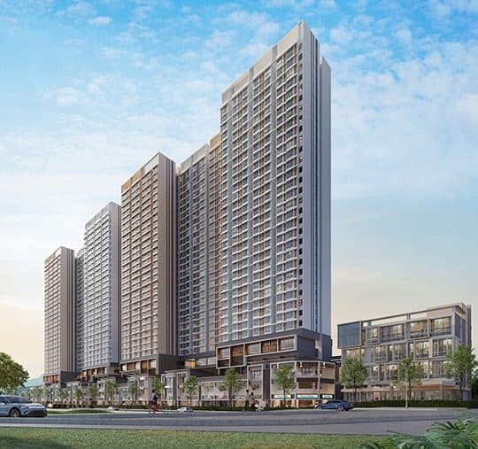 Ponderosa Regency Serviced Apartment exterior facade, Taman Molek Johor Bahru