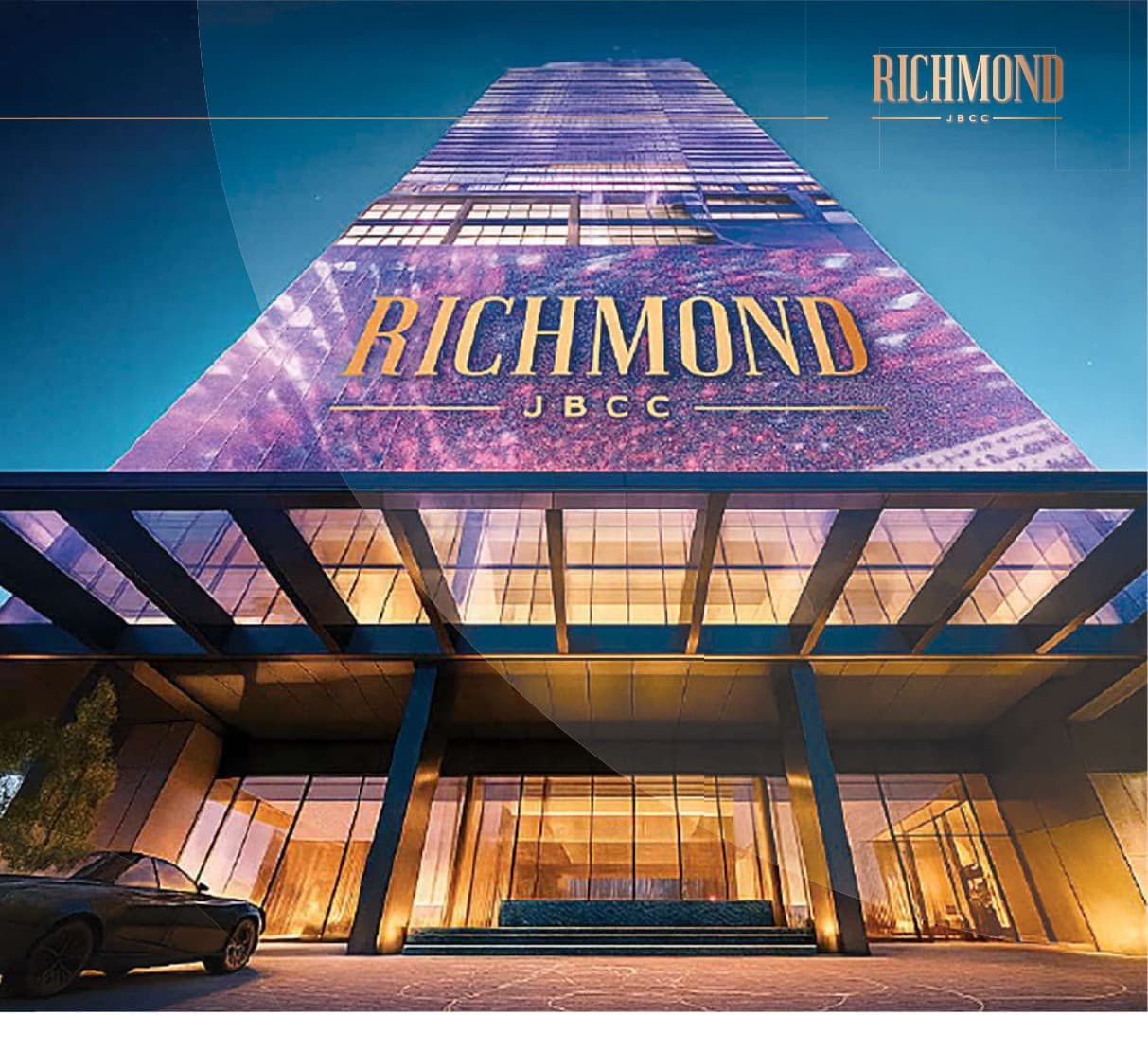 Richmond JBCC hotel-suite tower and grand entrance, Johor Bahru CIQ