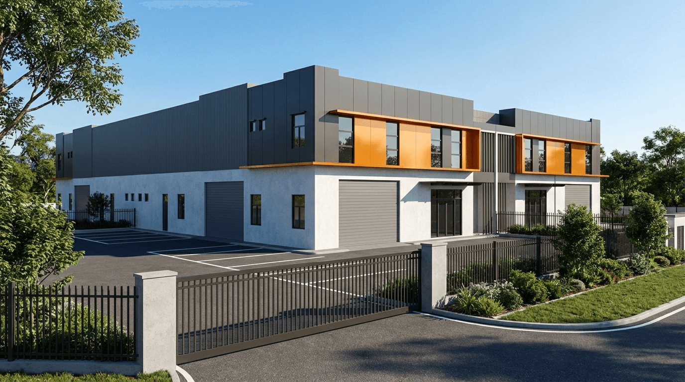 Business Park 2 Bestari Indah factory industrial building exterior, Johor Bahru by KSL Holdings